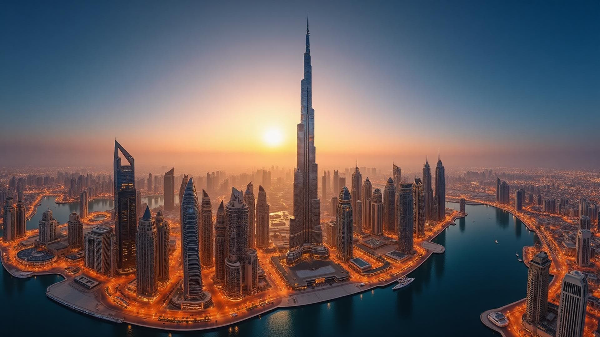 Dubai Services Skyline